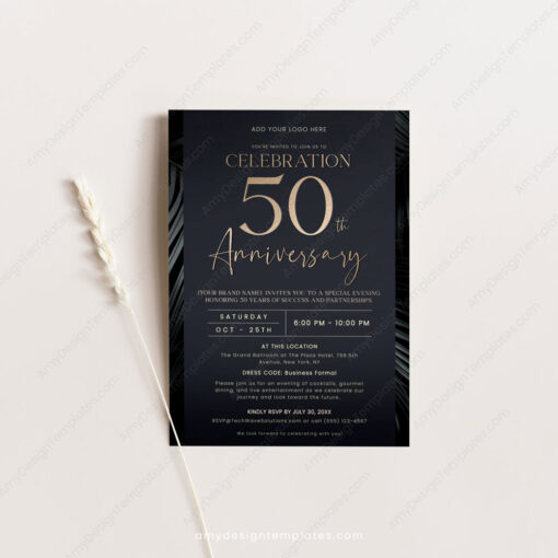 50th Anniversary Invitation Template - Image 5