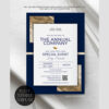 Classic Formal Grand Opening Invitation Card | Navy Gold Business Invitation Template Classic Formal Grand Opening Invitation Card | Navy Gold Business Invitation Template