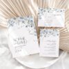 Blue Wildflower Wedding Invitation Template Suite
