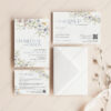 Elegant Wildflower Wedding Bundle Template | 50+ Templates for Invitations, Signage & Reception Modern Wildflower Wedding Invitation Card Template | Wedding Suite Printable