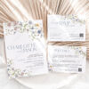 Modern Wildflower Wedding Invitation Card Template | Wedding Suite Printable