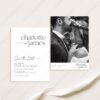 Minimalist Save The Date Template with Photo | Modern Save The Date Template D008