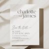 Minimalist Save The Date Template with Photo | Modern Save The Date Template D008