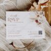 Boho Rustic Wedding Invitation Suite Template | Terracotta Fall Wedding