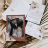 Boho Rustic Wedding Invitation Suite Template | Terracotta Fall Wedding