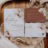Bohemian Pampas Wedding Template BUNDLE | Invitation Suite & Reception Signs Templates Boho Rustic Wedding Invitation Suite Template | Terracotta Fall Wedding