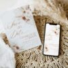 Boho Save The Date Card Template D011-2A