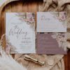 Bohemian Pink Mauve Wedding Invitation Template | Rustic Boho Wedding Suite | Dusty Roses Pampas Bohemian Pink Mauve Wedding Invitation Template | Rustic Boho Wedding Suite | Dusty Roses Pampas