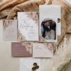 Bohemian Pink Mauve Wedding Invitation Template | Rustic Boho Wedding Suite | Dusty Roses Pampas Bohemian Pink Mauve Wedding Invitation Template | Rustic Boho Wedding Suite | Dusty Roses Pampas