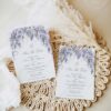 Wisteria Wedding Save The Date Template with Photo D014