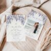 Wisteria Wedding Save The Date Template with Photo D014