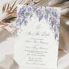Wisteria Wedding Save The Date Template with Photo D014