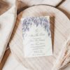 Wisteria Wedding Save The Date Template with Photo D014