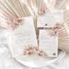 Pink Bohemian Wedding Invitations Set | Boho Wedding Template | Dusty Roses Pink Bohemian Wedding Invitations Set | Boho Wedding Template | Dusty Roses
