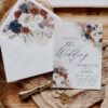 Navy Blue & Rust Wedding Template BUNDLE | 50+ Templates Editable Rustic Invitation Suite & Boho Signs Navy Rust Wedding Invitation Suite Template | Terracotta Wedding Set | Navy Burnt Orange Wedding
