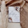 Navy Blue & Rust Wedding Template BUNDLE | 50+ Templates Editable Rustic Invitation Suite & Boho Signs Boho Rust Navy Wedding Invitation Card Template | Fall Rustic Wedding