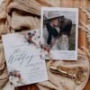Navy Blue & Rust Wedding Template BUNDLE | 50+ Templates Editable Rustic Invitation Suite & Boho Signs Boho Rust Navy Wedding Invitation Card Template | Fall Rustic Wedding