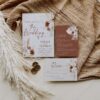 Terracotta Boho Wedding Invitation Card | Fall Wedding Suite Template