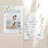 Botanical Wedding Invite Template | Wildflower Wedding Invitation Card | Elegant Wedding Botanical Wedding Invite Template | Wildflower Wedding Invitation Card | Elegant Wedding