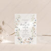 Botanical Wedding Invite Template | Wildflower Wedding Invitation Card | Elegant Wedding Botanical Wedding Invite Template | Wildflower Wedding Invitation Card | Elegant Wedding