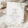 Wildflower Save The Date Template With Photo D023