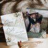 Boho Greenery Wedding Template Bundle | 50+ Templates Editable Sage Green Invitation Suite Boho Greenery Save the Date Template D024-05
