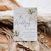 Boho Greenery Wedding Invitation Set | Pampas Rustic Wedding Template Boho Greenery Wedding Invitation Set | Pampas Rustic Wedding Template