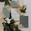 Sage Green Rustic Wedding Invitation Card | Greenery Wedding Invite Set