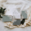 Sage Green Rustic Wedding Invitation Card | Greenery Wedding Invite Set