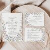 Wildflower Wedding Bundle Template | All-in-One Floral Wedding Templates Invitations & Signs Boho Wildflower Wedding Template Suite | Printable Wedding Set