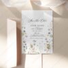 Boho Wildflower Save the Date Wedding Template | Printable Wedding Save Our Date Boho Wildflower Save the Date Wedding Template D028