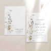 Elegant Wildflower Wedding Invitation Card | Floral Wedding Template Elegant Wildflower Wedding Invitation Card | Floral Wedding Template