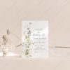 Minimalist Wildflower Wedding Invitations Template Set | Floral Wedding Suite Minimalist Wildflower Wedding Invitations Template Set | Floral Wedding Suite