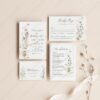 Minimalist Wildflower Wedding Invitations Template Set | Floral Wedding Suite Minimalist Wildflower Wedding Invitations Template Set | Floral Wedding Suite