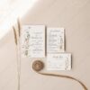 Elegant Wildflower Wedding Invitations Template Bundle | Editable Floral Invitation Suite Minimalist Wildflower Wedding Invitations Template Set | Floral Wedding Suite