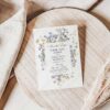 Wildflower Wedding Save The Date Template | Save Our Date | Botanical Invitation Card Wildflower Wedding Save The Date Template D029