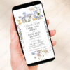 Wildflower Wedding Save The Date Template | Save Our Date | Botanical Invitation Card Wildflower Wedding Save The Date Template D029
