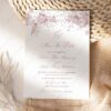 Minimalist Pink Save The Date Card D031-2B