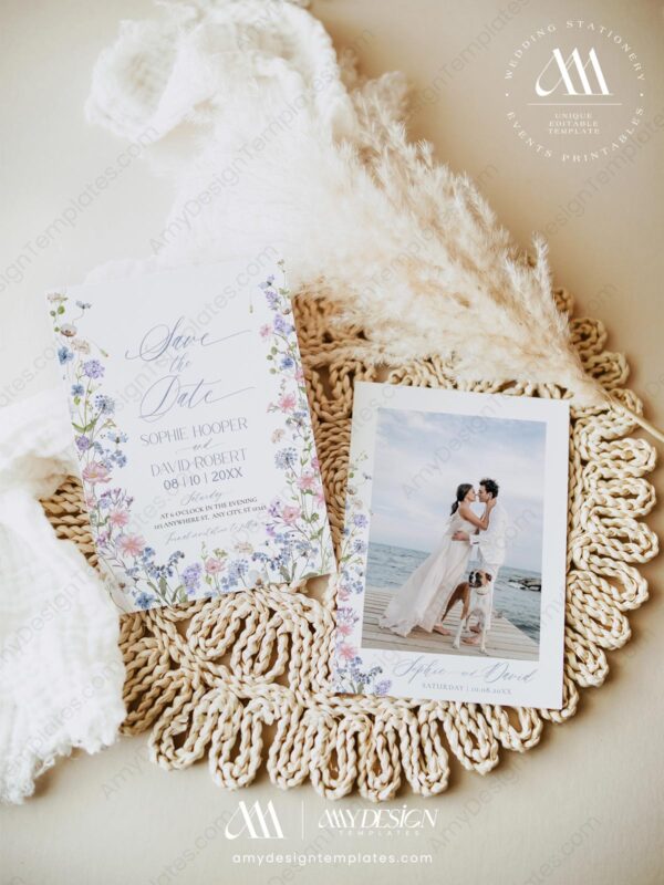 7+ Wildflower Wedding Theme Save The Date: Announce Your Day in Full Bloom A Gallery of Wildflower Wedding Theme Save the Date Styles D032