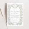 Vintage Floral Wedding Invitation Template | Wildflower Wedding Card | Formal Classic Wedding Vintage Floral Wedding Invitation Template | Wildflower Wedding Card | Formal Classic Wedding