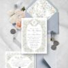 Vintage Floral Wedding Invitation Template | Wildflower Wedding Card | Formal Classic Wedding Wildflower Vintage Wedding Invitation Card | Floral Wedding Suite Template | Formal Classic Wedding
