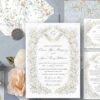 Vintage Floral Wedding Invitation Template | Wildflower Wedding Card | Formal Classic Wedding Wildflower Vintage Wedding Invitation Card | Floral Wedding Suite Template | Formal Classic Wedding
