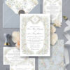 Vintage Floral Wedding Invitation Template | Wildflower Wedding Card | Formal Classic Wedding Wildflower Vintage Wedding Invitation Card | Floral Wedding Suite Template | Formal Classic Wedding