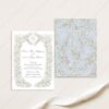 Vintage Wildflower Wedding Save The Date Template D033