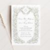 Vintage Wildflower Wedding Save The Date Template D033