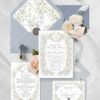 Wildflower Vintage Wedding Invitation Card | Floral Wedding Suite Template | Formal Classic Wedding Wildflower Vintage Wedding Invitation Card | Floral Wedding Suite Template | Formal Classic Wedding
