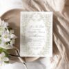 Vintage Floral Wedding Save The Date Template | Wildflower Save The Date Cards Vintage Floral Wedding Save The Date Template D034-2