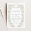 Vintage Floral Wedding Save The Date Template | Wildflower Save The Date Cards Vintage Floral Wedding Save The Date Template D034-2