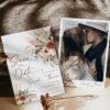 Boho Save the Date Wedding Invitation Template D035