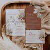 Rustic Terracotta Wedding Invitation Suite | Boho Rust Wedding Templates Rustic Terracotta Wedding Invitation Suite | Boho Rust Wedding Templates